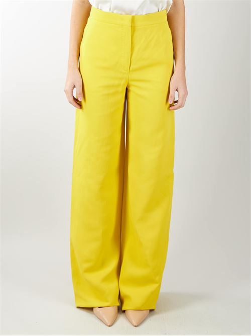 Fluid trousers in viscose and linen Max Mara Studio MAX MARA STUDIO | Trousers | GARY4